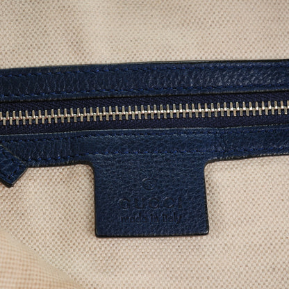 Gucci Calfskin Large Techno Horsebit Flap Blue 6 of 7