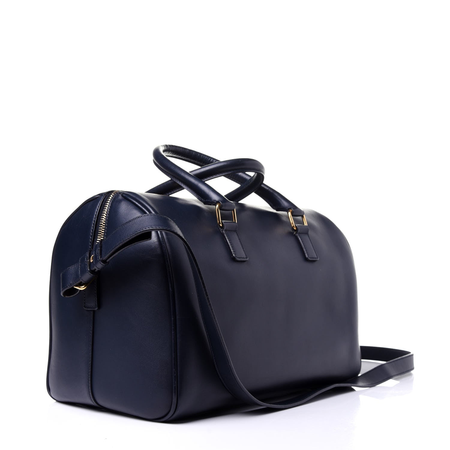 Saint Laurent Calfskin Classic Duffle 6 Marine 4 of 11