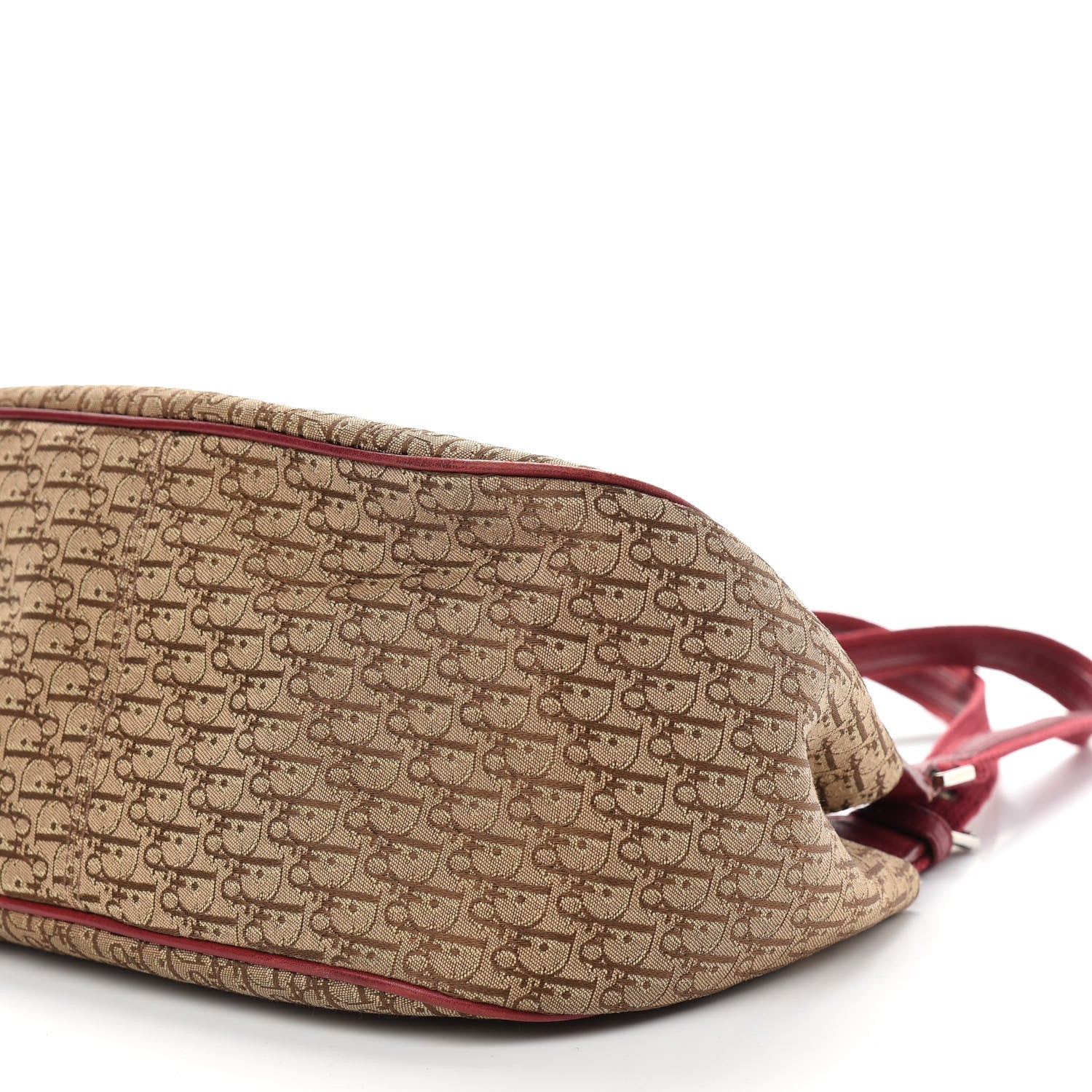Christian Dior Monogram Street Chic Shoulder Bag Beige Red 9 of 15