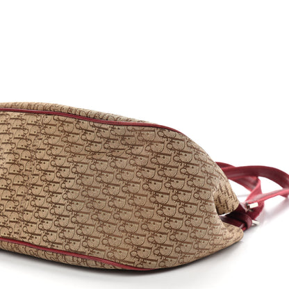 Christian Dior Monogram Street Chic Shoulder Bag Beige Red 9 of 15