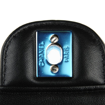 Chanel Lambskin Chevron Quilted Mini Square Flap Black 8 of 8