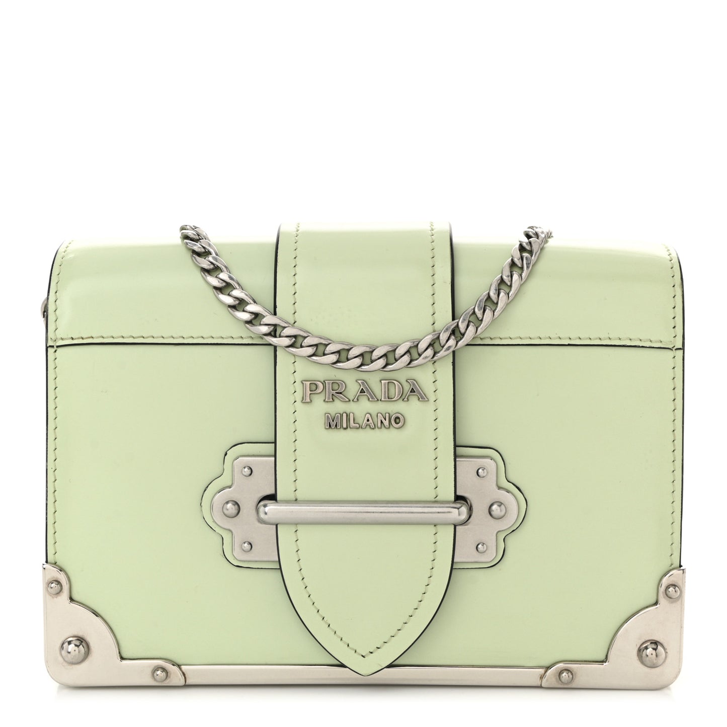 Spazzolato Soft Calfskin Cahier Bag Acqua