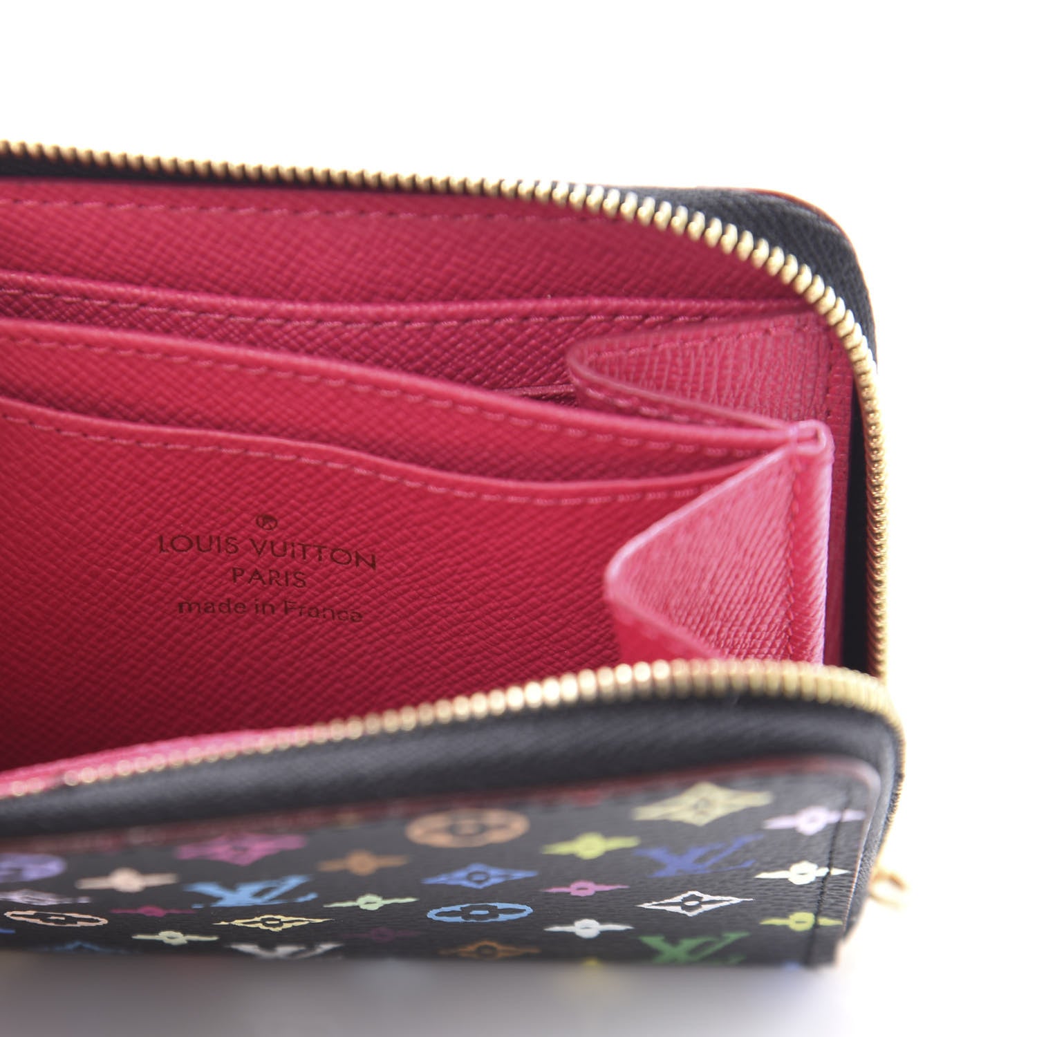 Louis Vuitton Monogram Multicolor Zippy Coin Purse Black Grenade 8 of 9