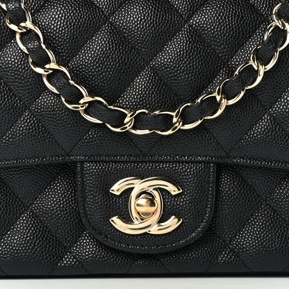 Chanel Caviar Quilted Mini Square Flap Black 8 of 10