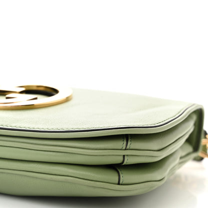 Gucci Roxy Calfskin Web Medium Blondie Top Handle Shoulder Flap Bag Salamander Green 11 of 12