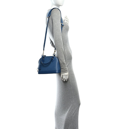 Louis Vuitton Epi Alma BB Denim Blue 2 of 9