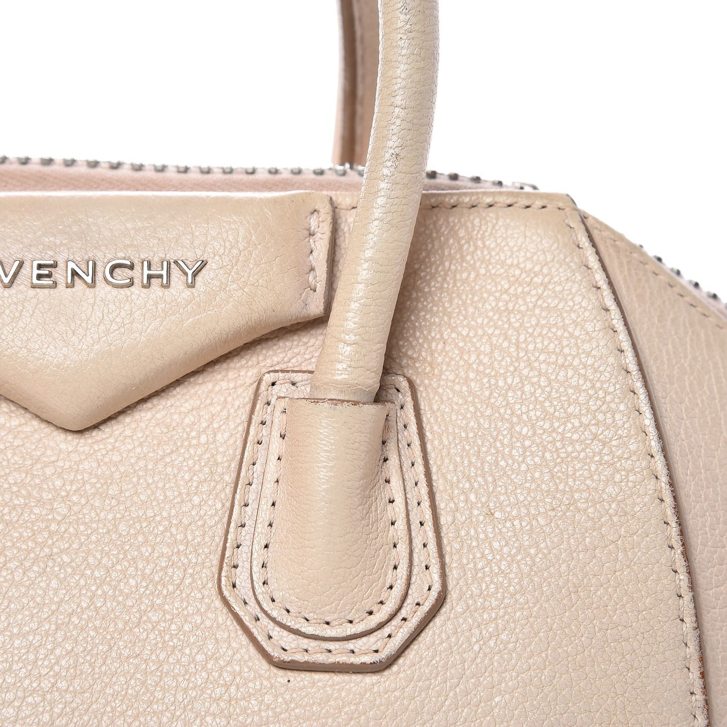 Sugar Goatskin Mini Antigona Nude Pink