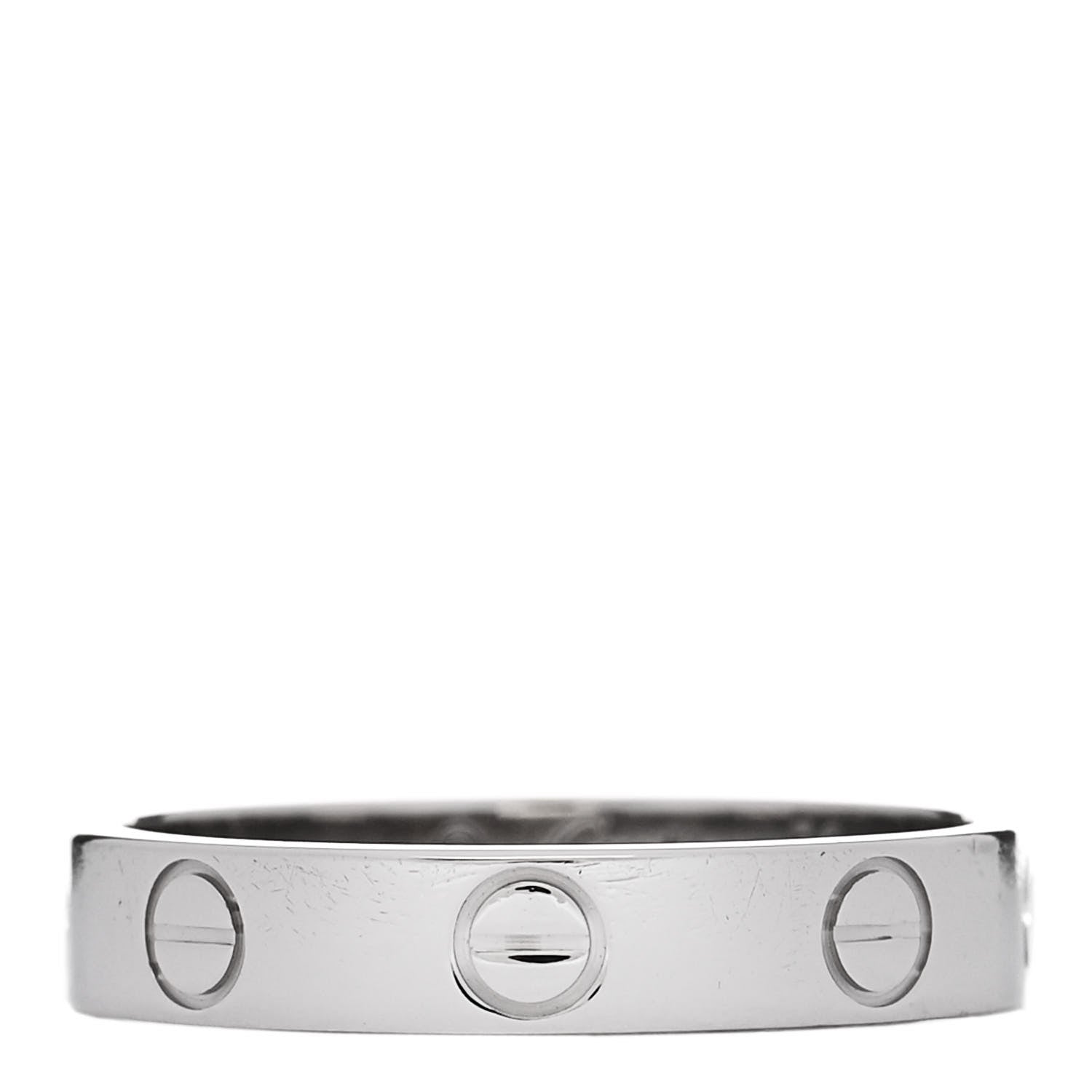 Cartier Platinum 3.5mm LOVE Wedding Band Ring 52 6 1 of 4