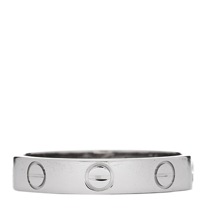 Cartier Platinum 3.5mm LOVE Wedding Band Ring 52 6 1 of 4