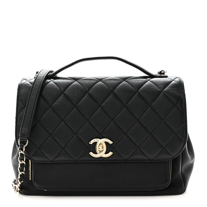 Chanel Caviar Quilted Large Business Affinity Flap Black Black 1 of 10