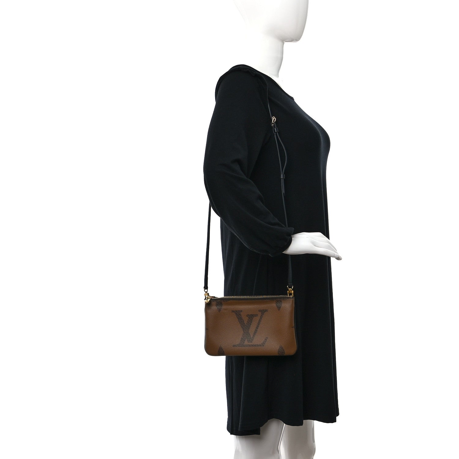 Louis Vuitton Reverse Monogram Giant Double Zip Pochette 2 of 9