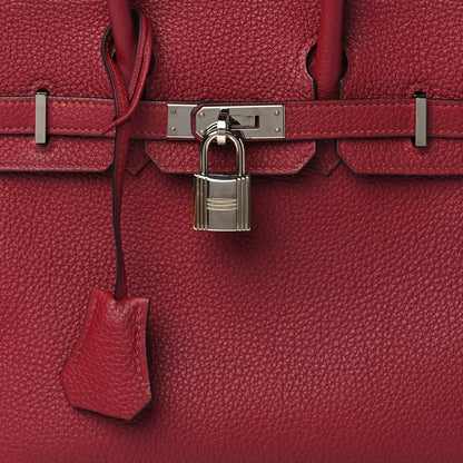 Hermes Togo Birkin 25 Rouge Grenat 8 of 10