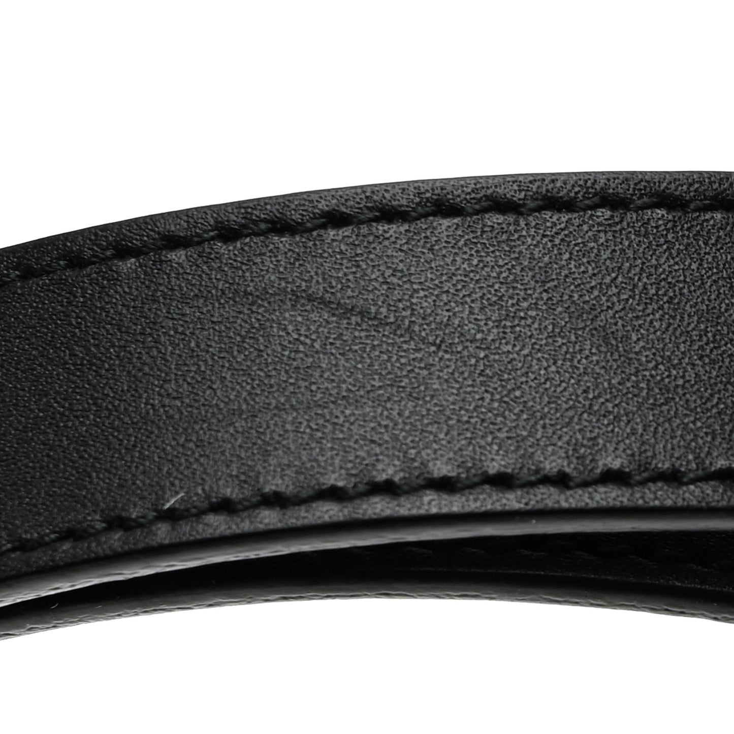 Calfskin Pearl Double G 20mm Belt 85 34 Black Cream