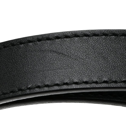 Gucci Calfskin Pearl Double G 20mm Belt 85 34 Black Cream 6 of 8