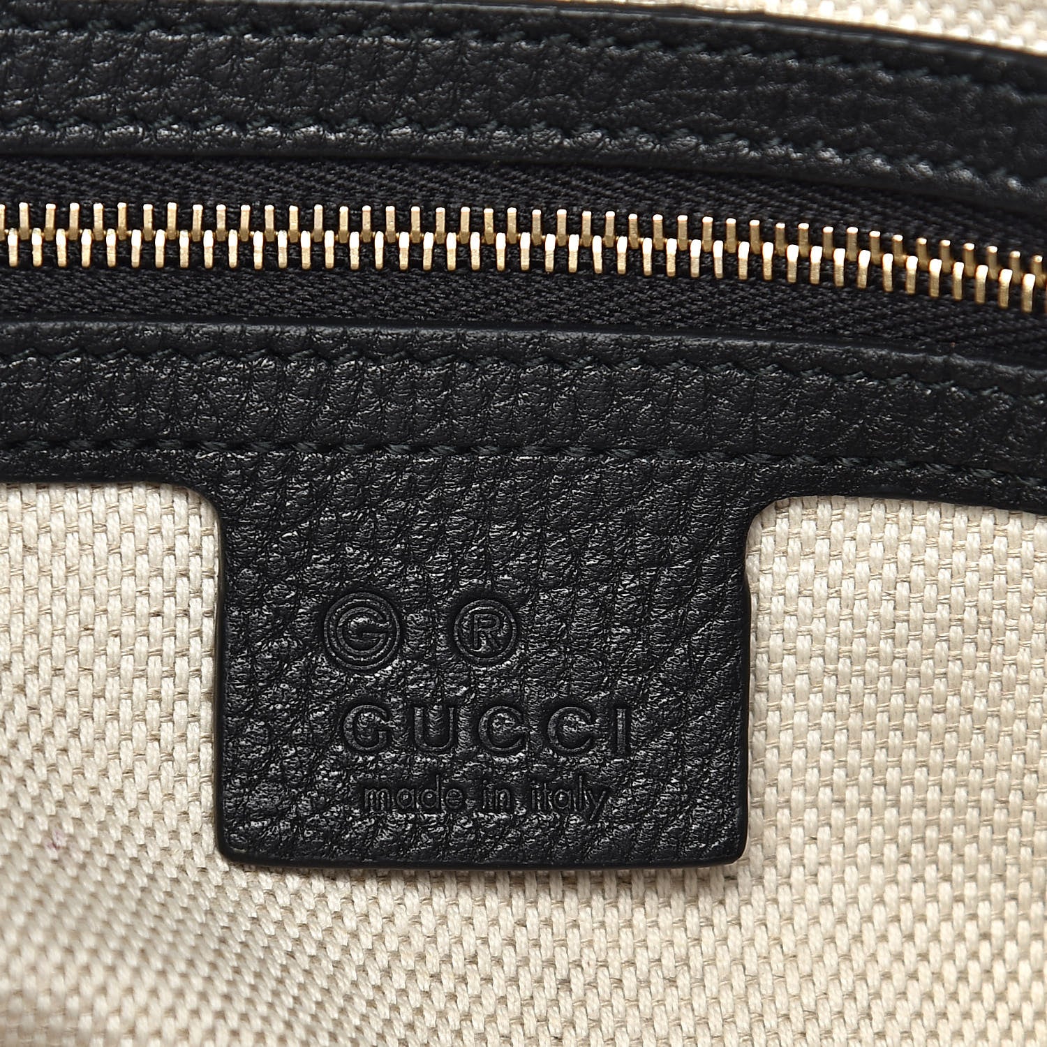 Gucci Pebbled Calfskin Medium Soho Chain Shoulder Bag Black 6 of 13