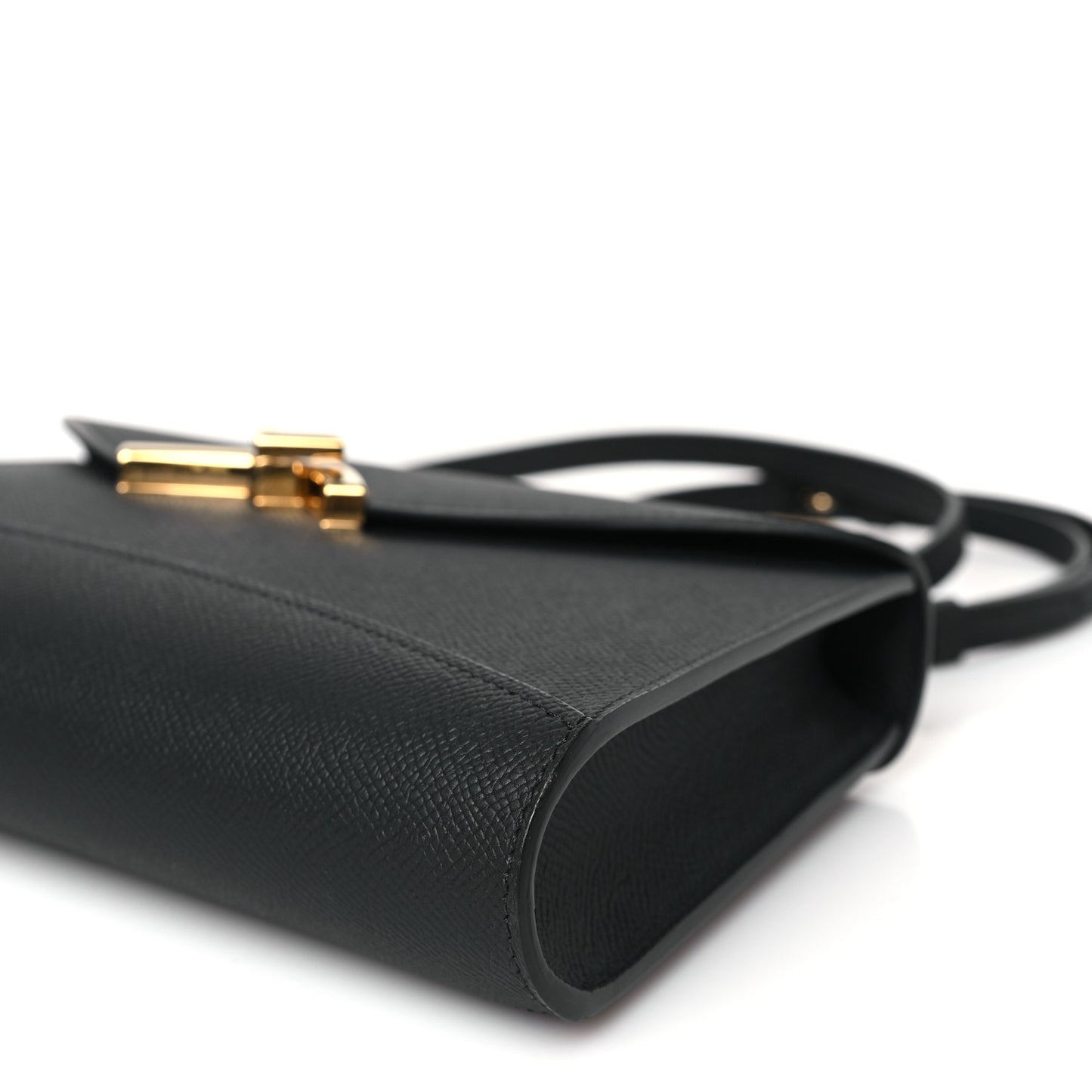 Carat Calfskin Gabrielle Clutch Black
