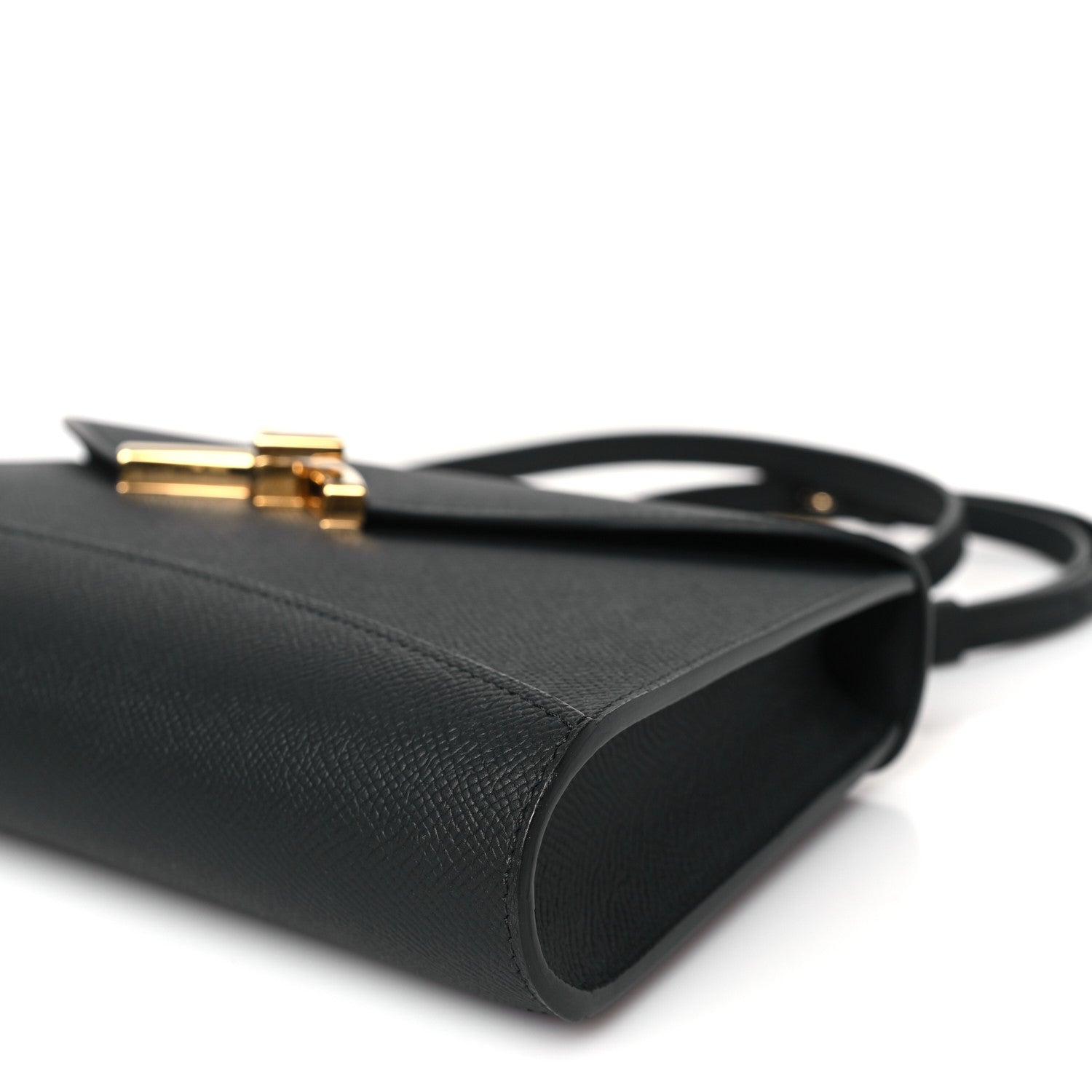 Moynat Carat Calfskin Gabrielle Clutch Black 8 of 8