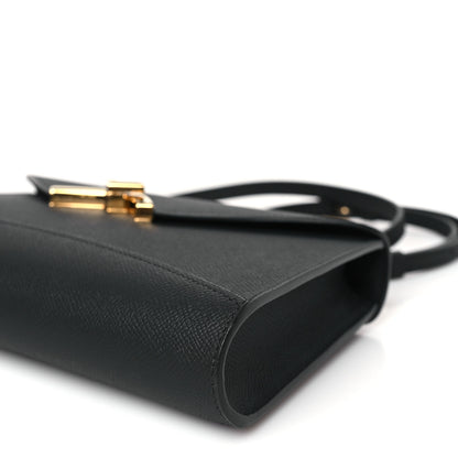 Moynat Carat Calfskin Gabrielle Clutch Black 8 of 8