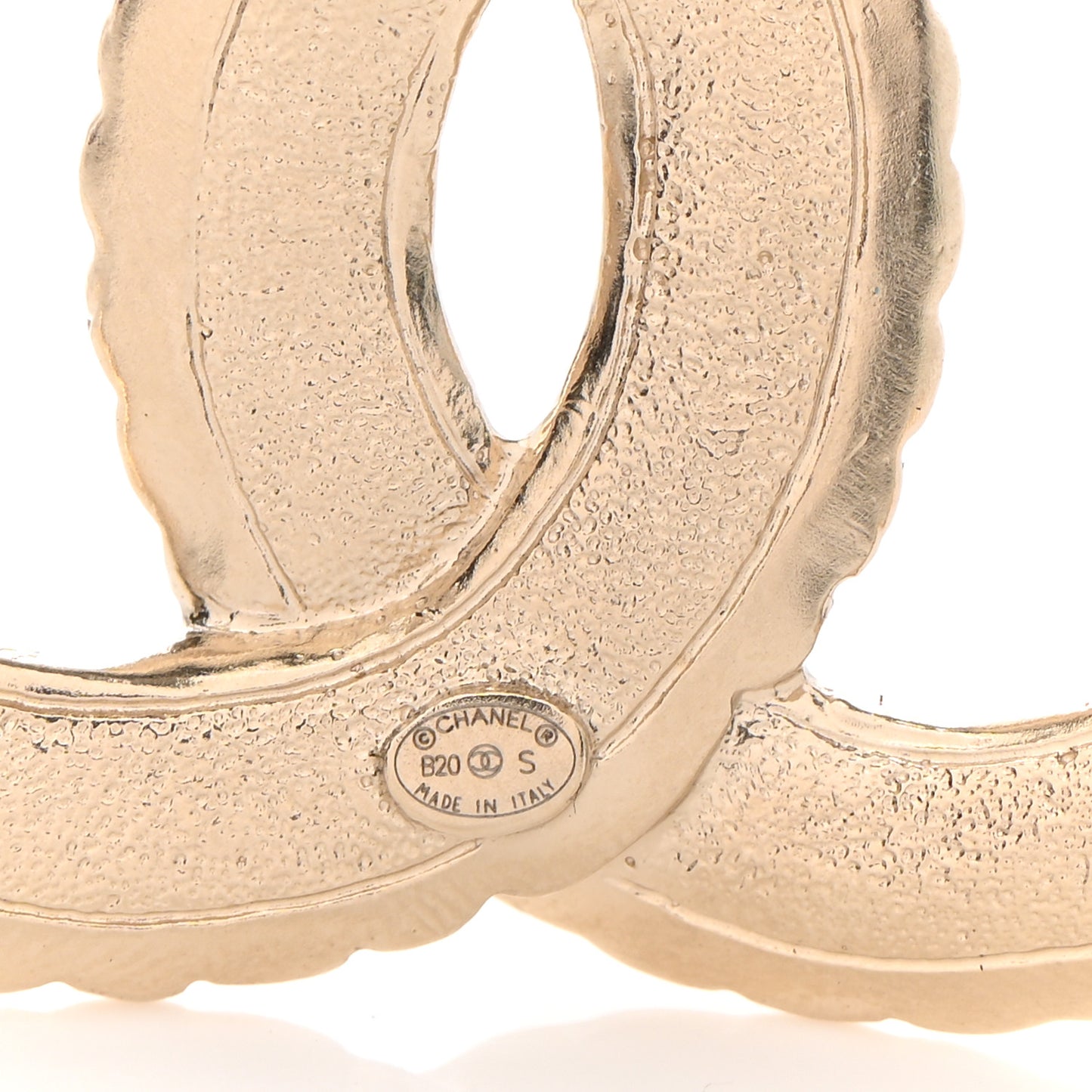 Pearl Crystal Queen of France CC Brooch Gold