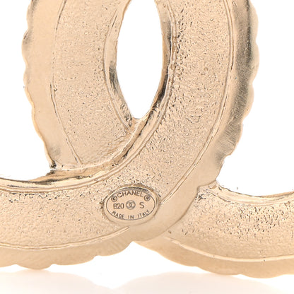 Chanel Pearl Crystal Queen of France CC Brooch Gold 4 of 5