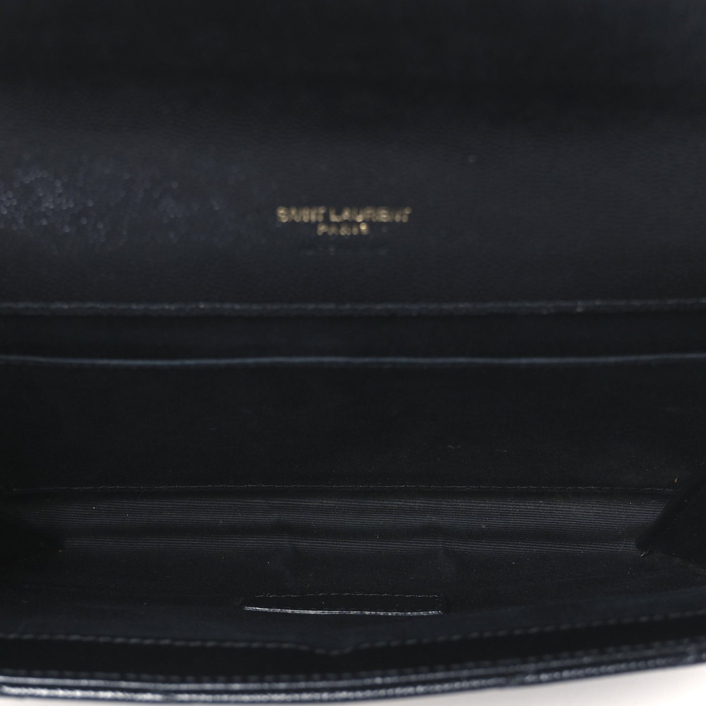 Grain De Poudre Matelasse Chevron Monogram Envelope Clutch Black