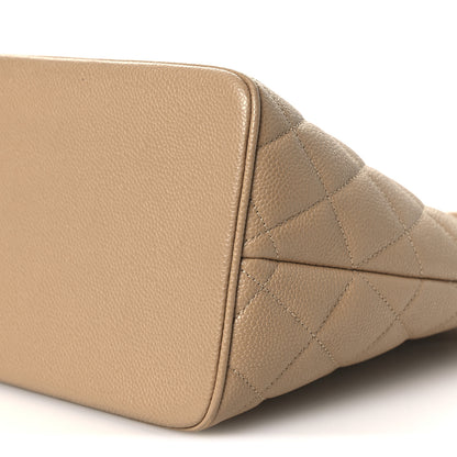 Chanel Caviar Quilted Medallion Tote Beige 10 of 10