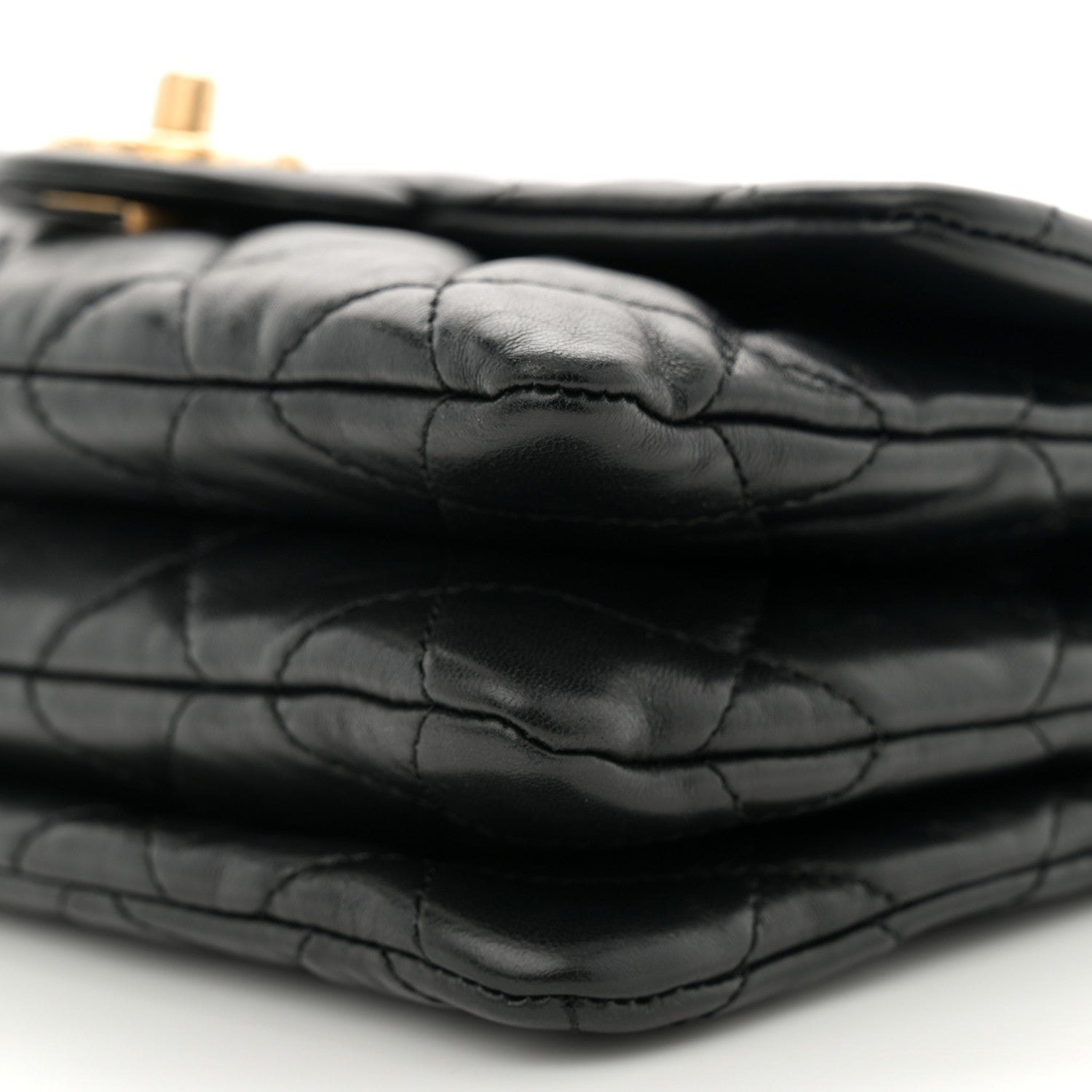 Chanel Lambskin Quilted Small Pillow Crush Flap Black 10 of 10