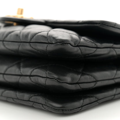 Chanel Lambskin Quilted Small Pillow Crush Flap Black 10 of 10