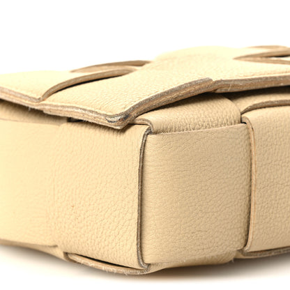 Bottega Veneta Grained Calfskin Maxi Intrecciato Cassette Crossbody Bag Porridge 10 of 11