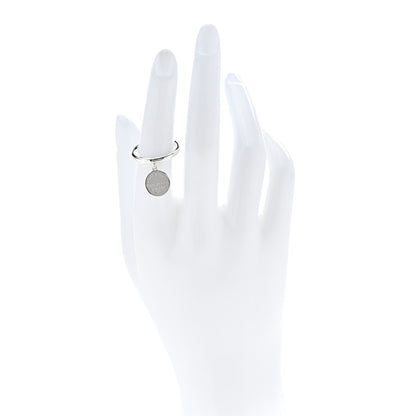 Tiffany Sterling Silver Return to Tiffany Round Charm Ring 51 5.75 2 of 5