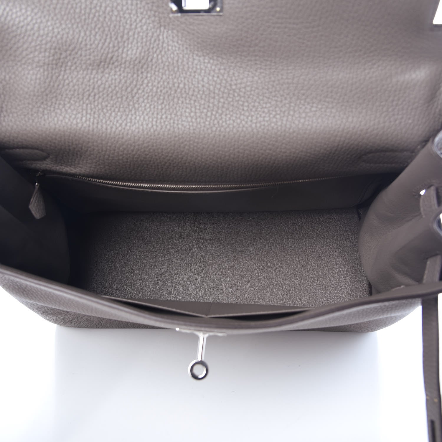Hermes Togo Kelly Retourne 35 Etain 6 of 40