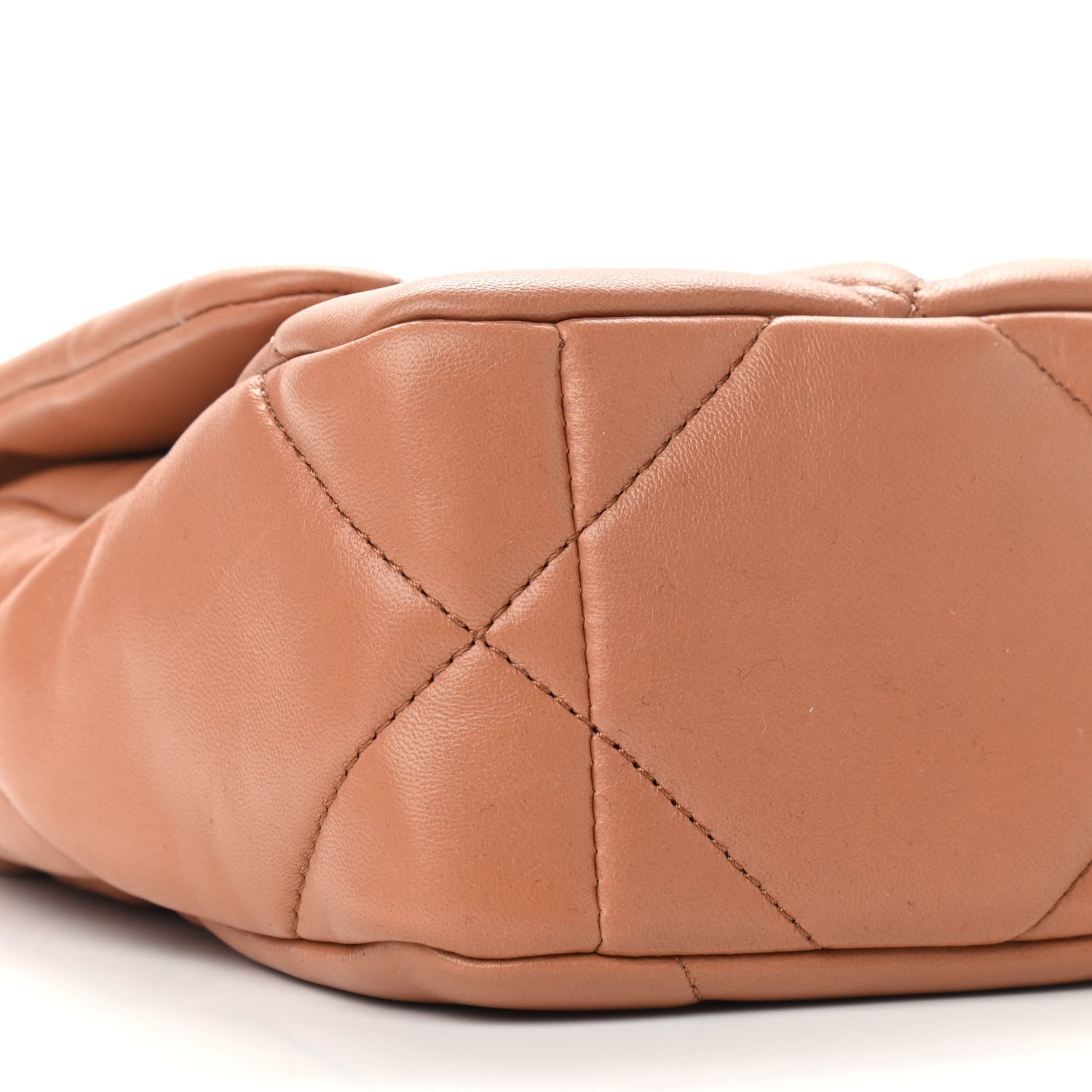 Chanel Lambskin Quilted Medium Chanel 19 Flap Brown 8 of 9