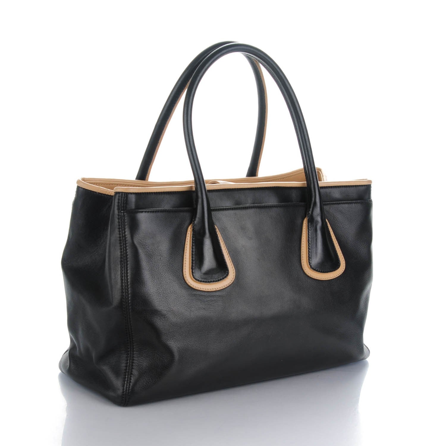 Chanel Lambskin Executive Cerf Shopper Tote Black 3 of 7