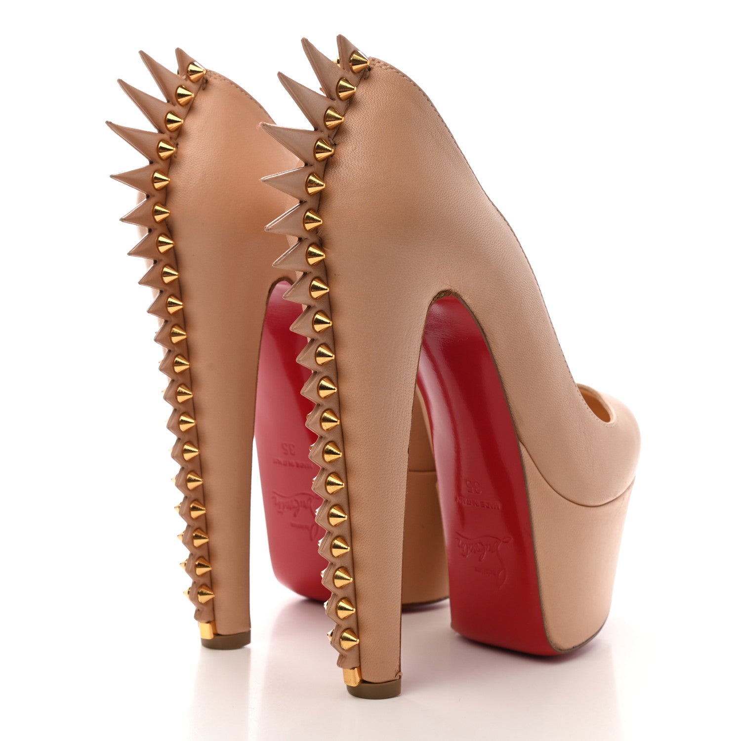 Christian Louboutin Nappa Electropump 160 Pumps 35 Nude 4 of 11