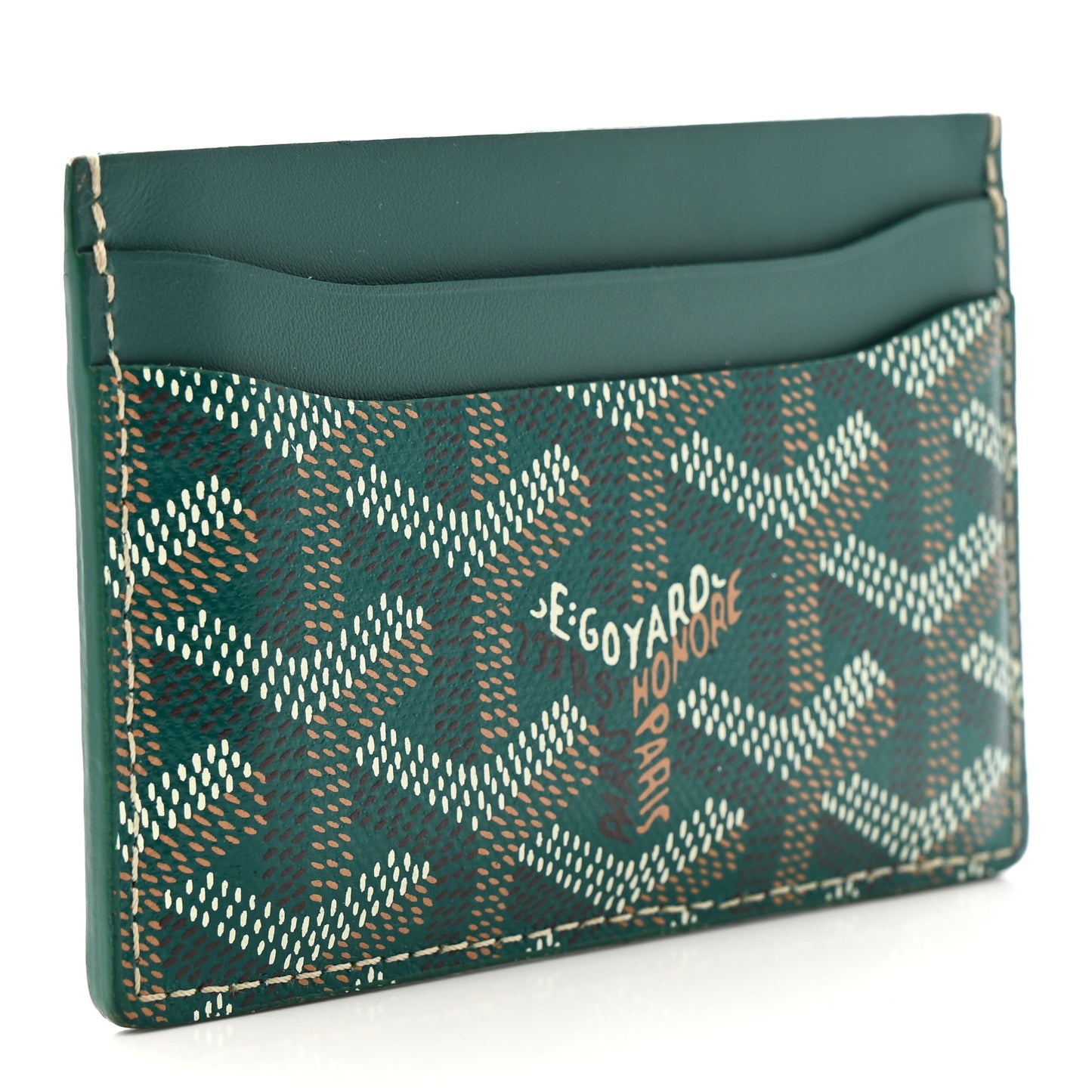 Goyardine Saint Sulpice Card Holder Green