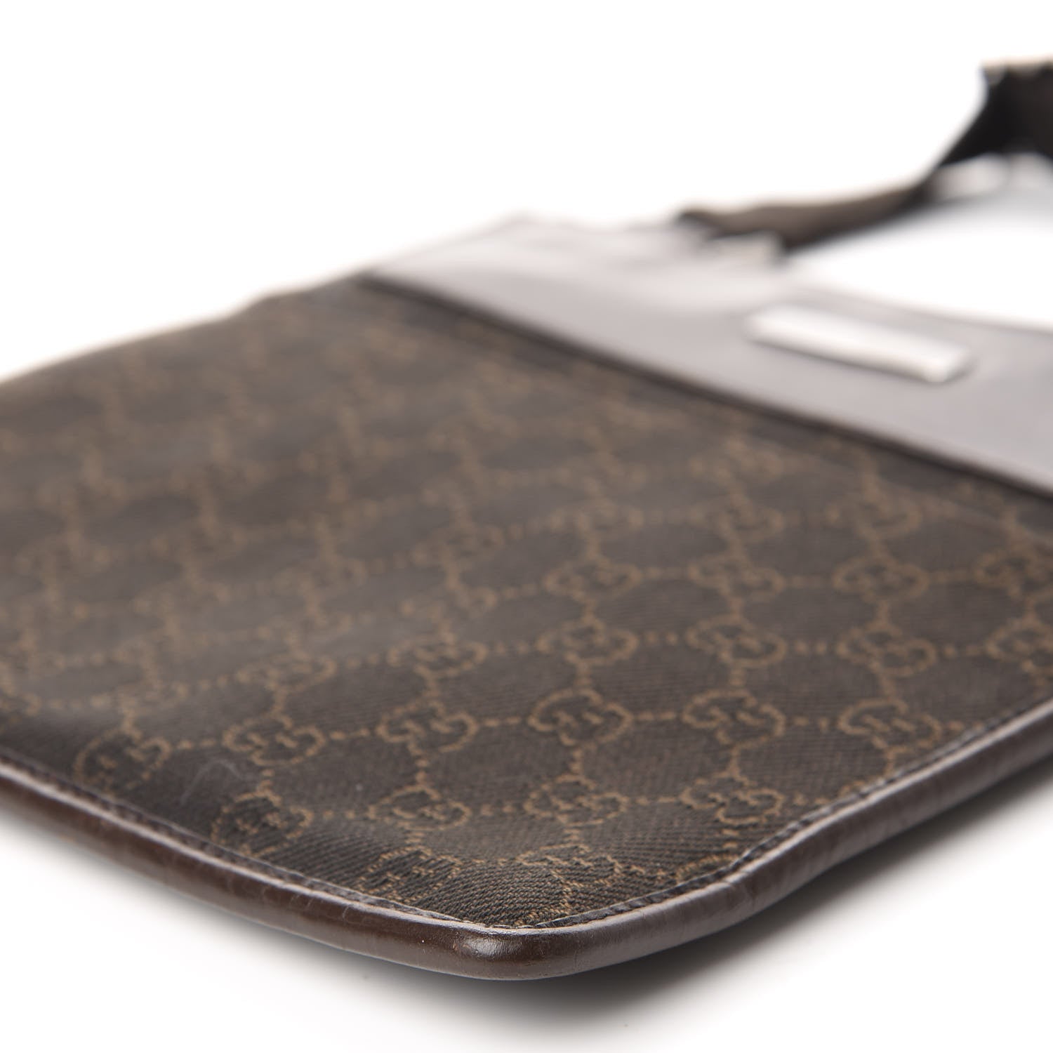 Gucci Monogram Messenger Crossbody Bag Brown 7 of 10