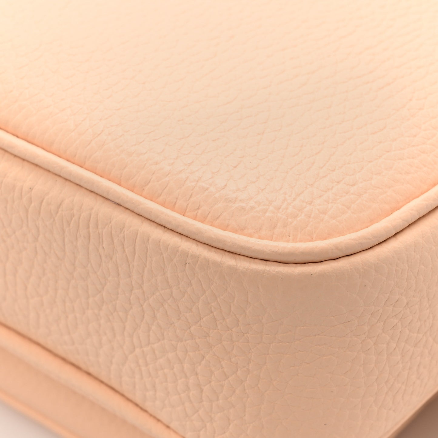 Grained Calfskin Small Camera Bag Peach Pink