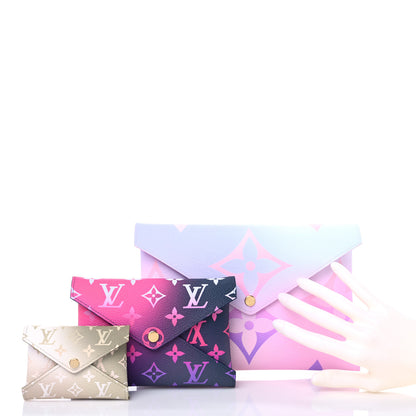 Louis Vuitton Monogram Giant Spring In The City Kirigami Pochette Set Sunrise Pastel Midnight Fuchsia Sunset Kaki 2 of 9