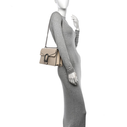 Gucci Textured Calfskin Crystal Small Dionysus Shoulder Bag Mystic White 2 of 14