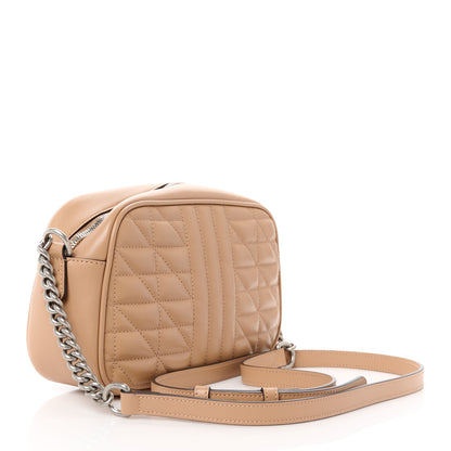 Gucci Calfskin Matelasse Aria Small GG Marmont Chain Shoulder Bag Camelia 3 of 12