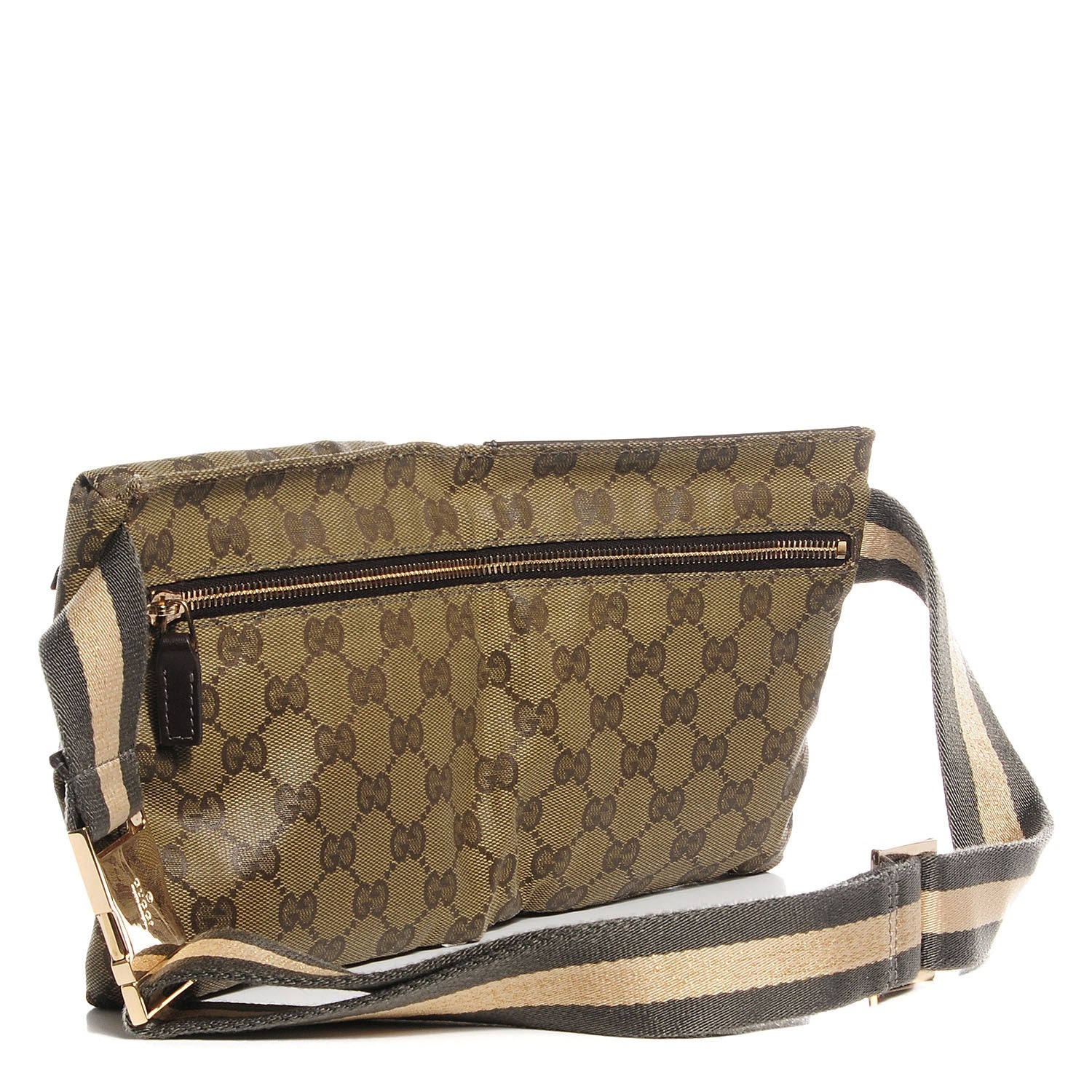 Gucci Monogram Web Belt Bag Dark Brown 3 of 7