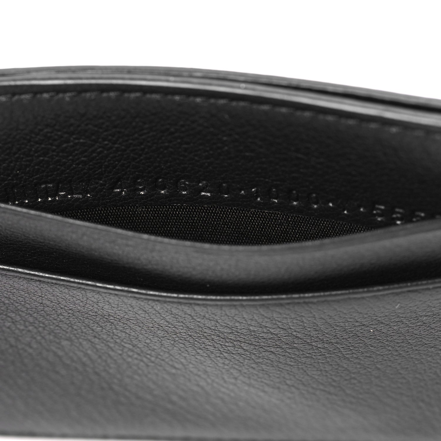 Balenciaga Smooth Calfskin Logo Everyday Multi Card Case Black 6 of 7