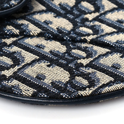 Christian Dior Oblique Saddle Belt Bag Blue 9 of 11