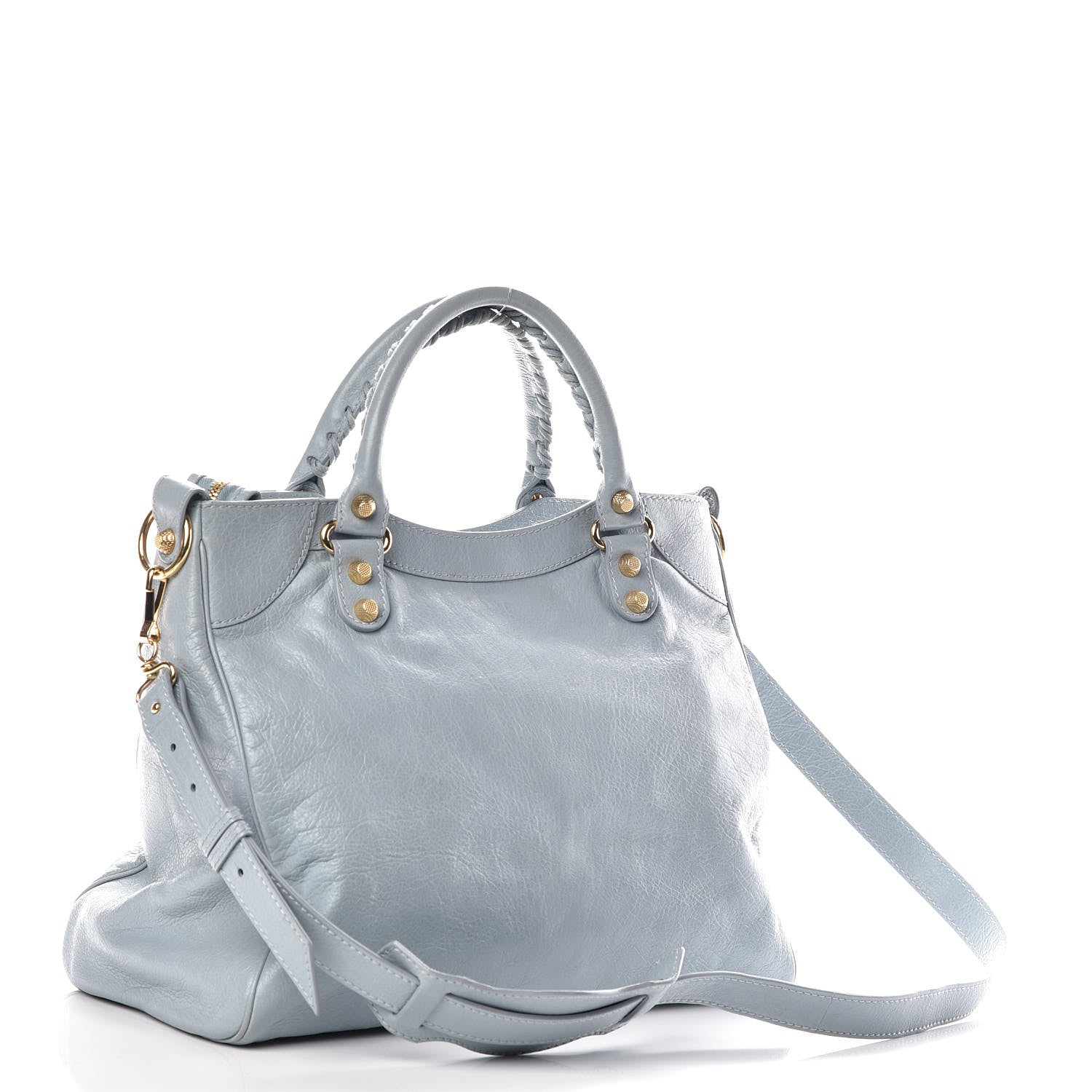 Balenciaga Agneau Giant 12 Gold Hardware Velo Bleu Opaline 3 of 10