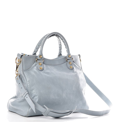 Balenciaga Agneau Giant 12 Gold Hardware Velo Bleu Opaline 3 of 10