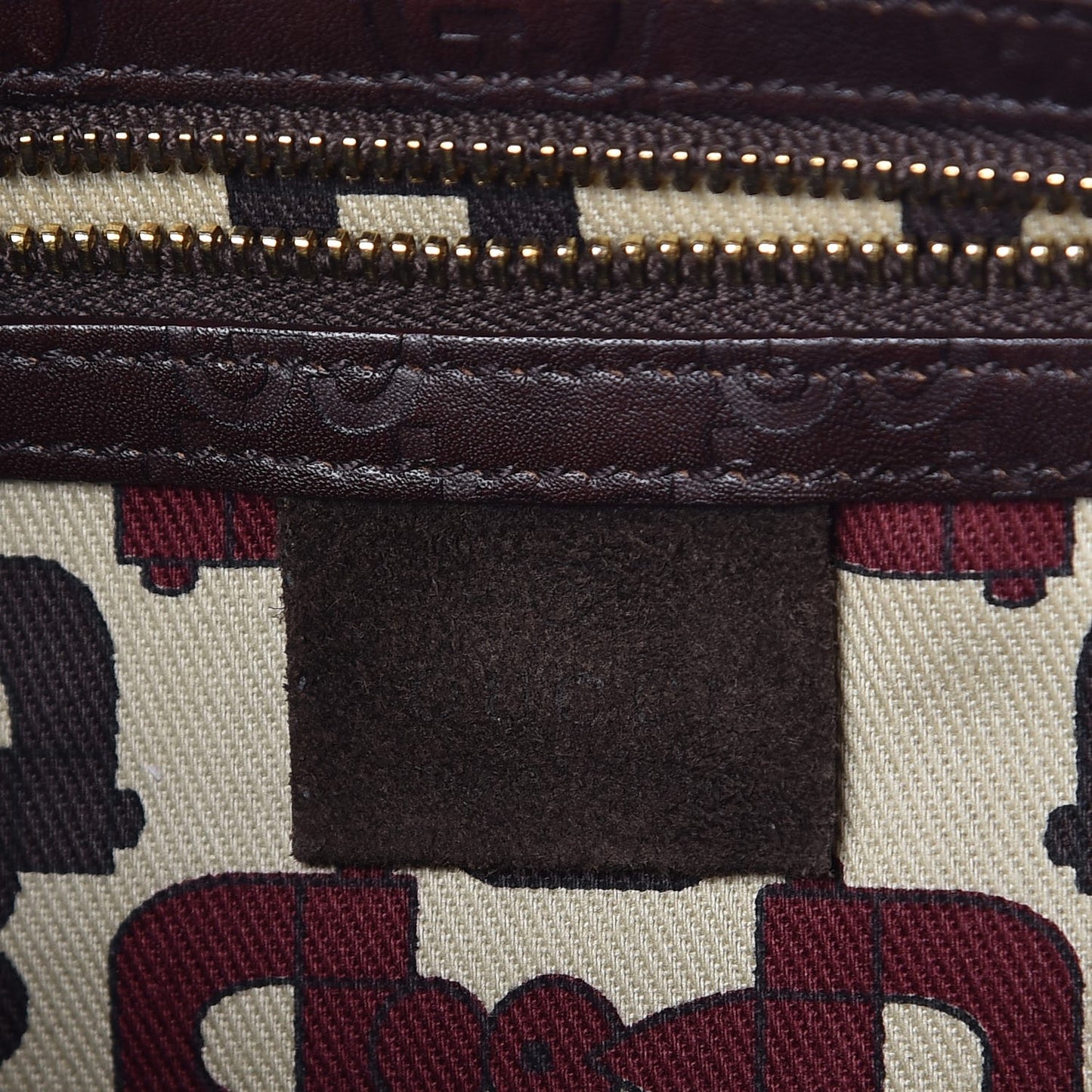 Guccissima Suede Hasler Hobo Dark Brown