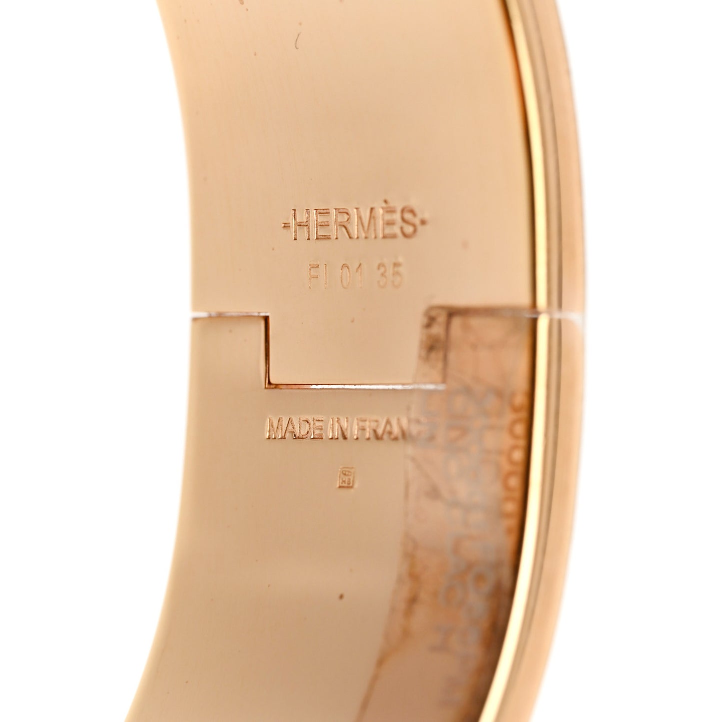 Enamel Clic Clac H Wide Bracelet PM Bleu Lin