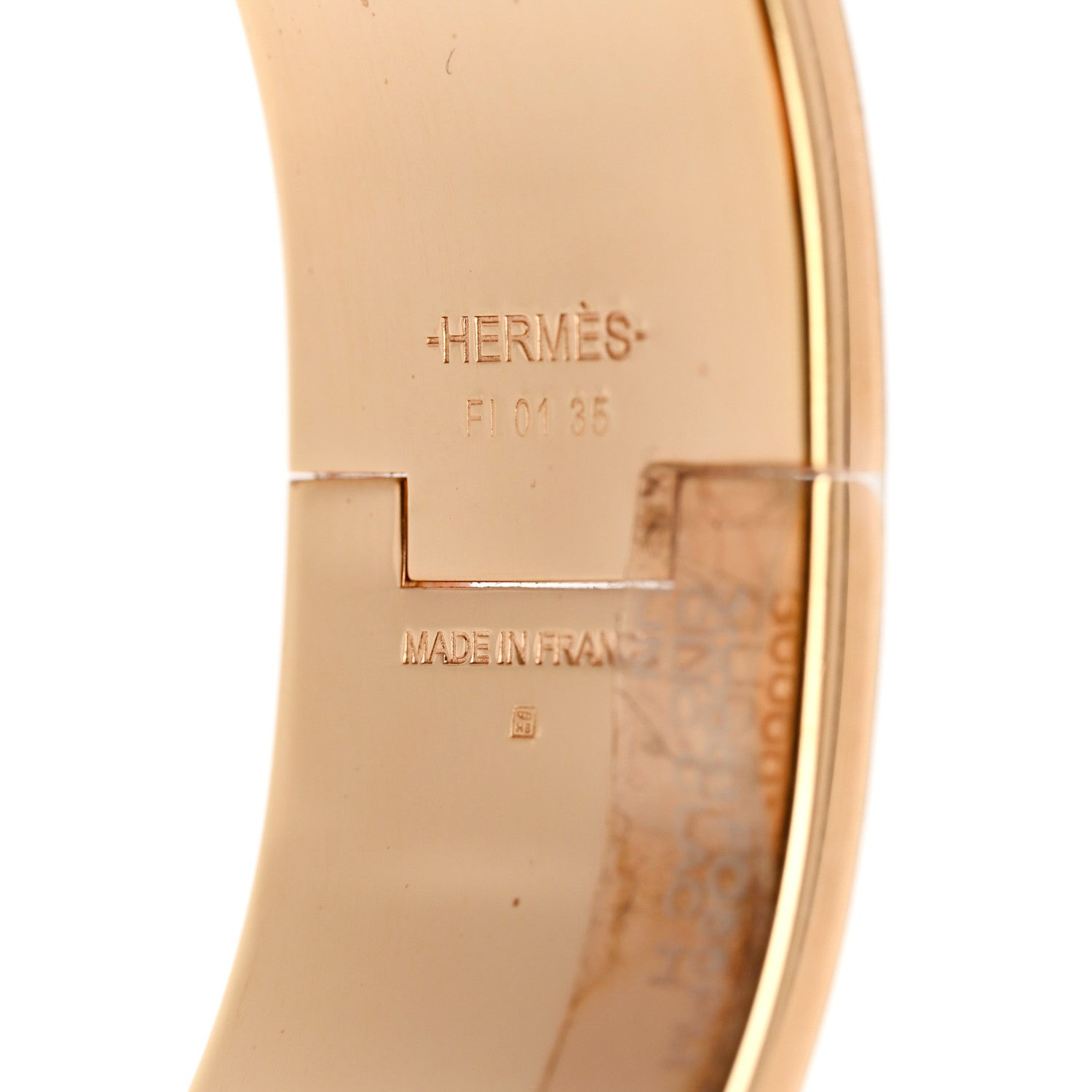 Hermes Enamel Clic Clac H Wide Bracelet PM Bleu Lin 4 of 4