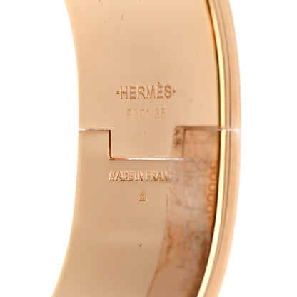 Hermes Enamel Clic Clac H Wide Bracelet PM Bleu Lin 4 of 4