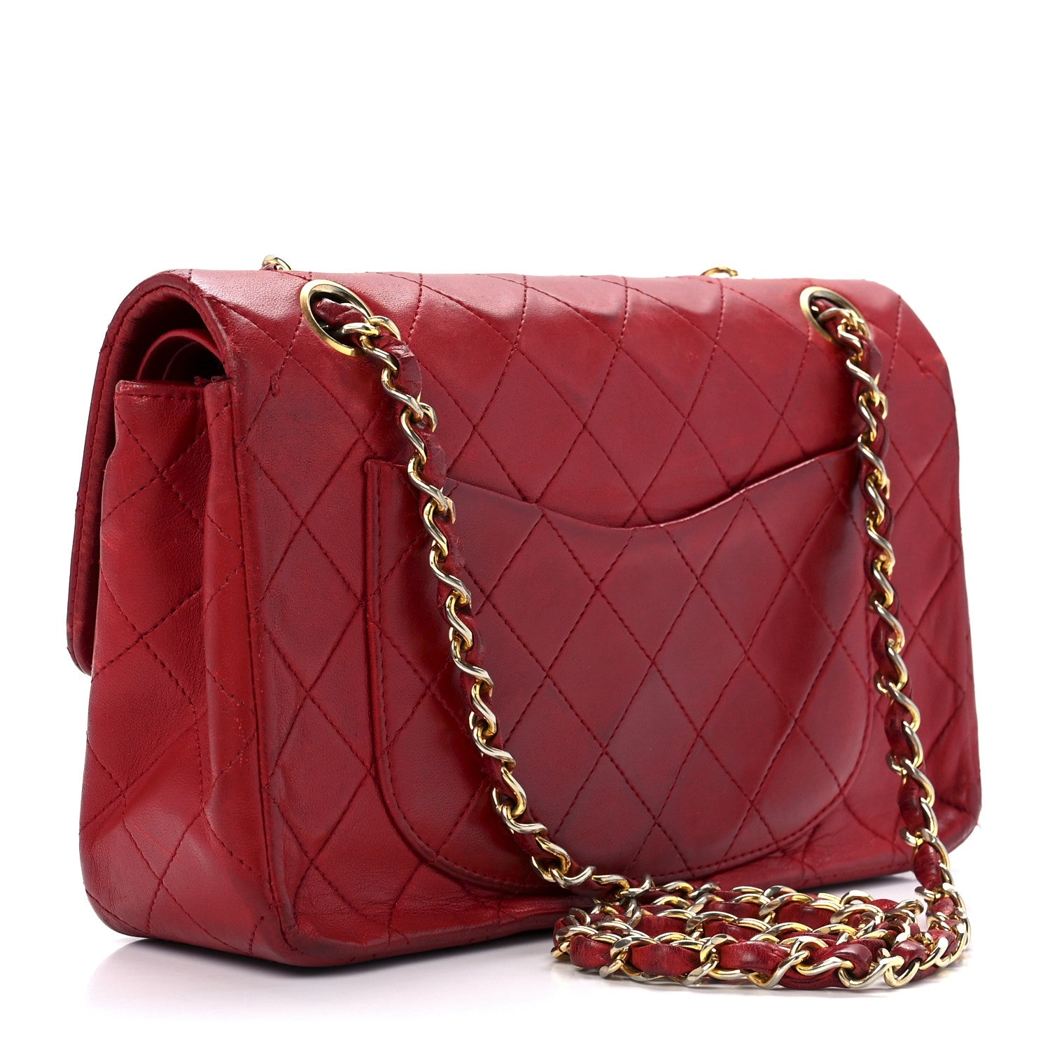 Chanel Lambskin Quilted Small Double Flap Red 3 of 14